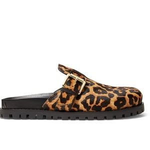 Micheal Kors Leopard Judd Mules